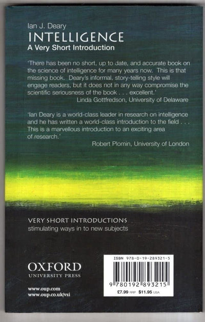 Intelligence: A Very Short Introduction