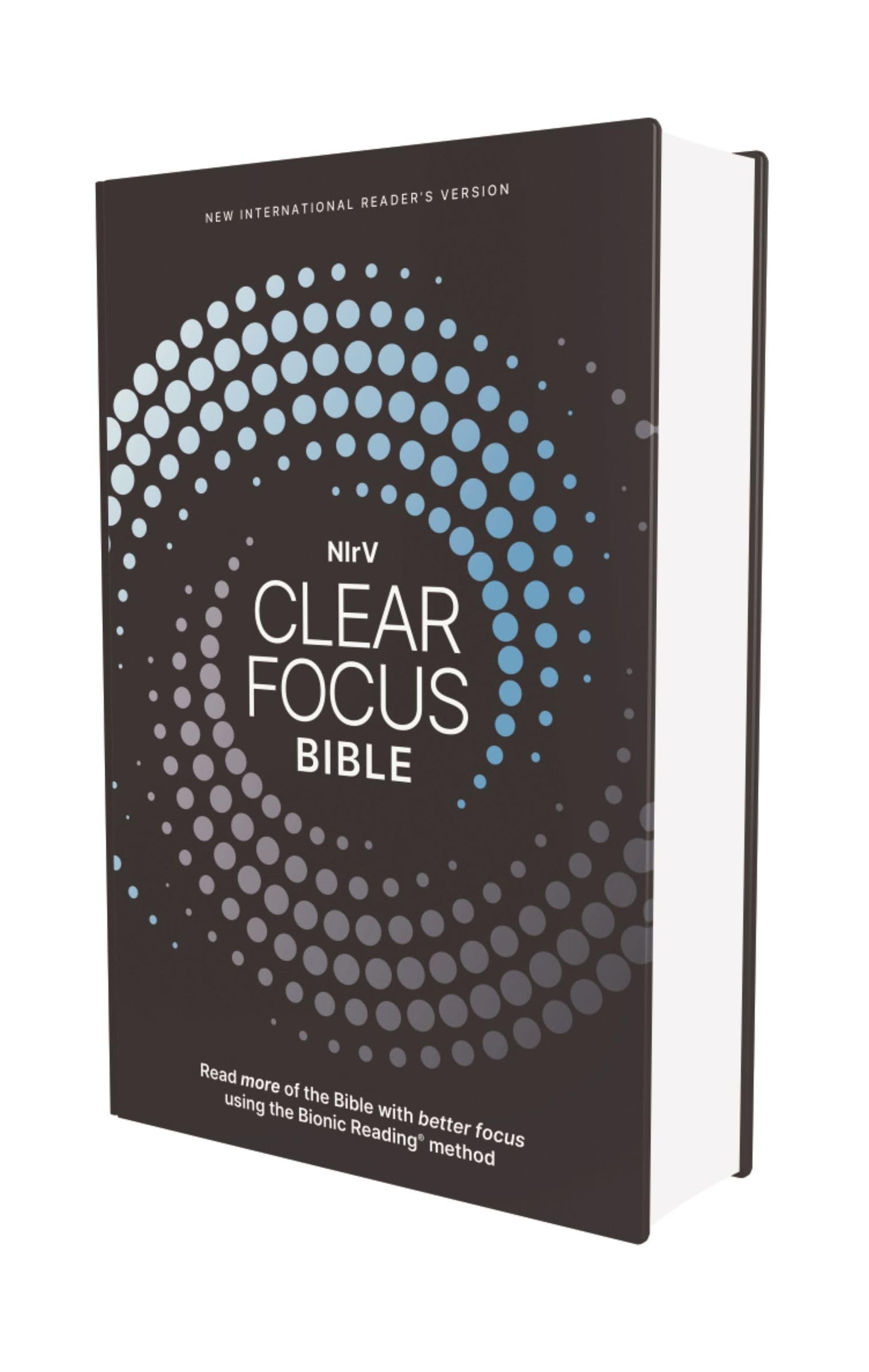 NIrV, Clear Focus Bible, Hardcover, Charcoal/Blue: Read more of the Bible with better focus using the Bionic Reading Method