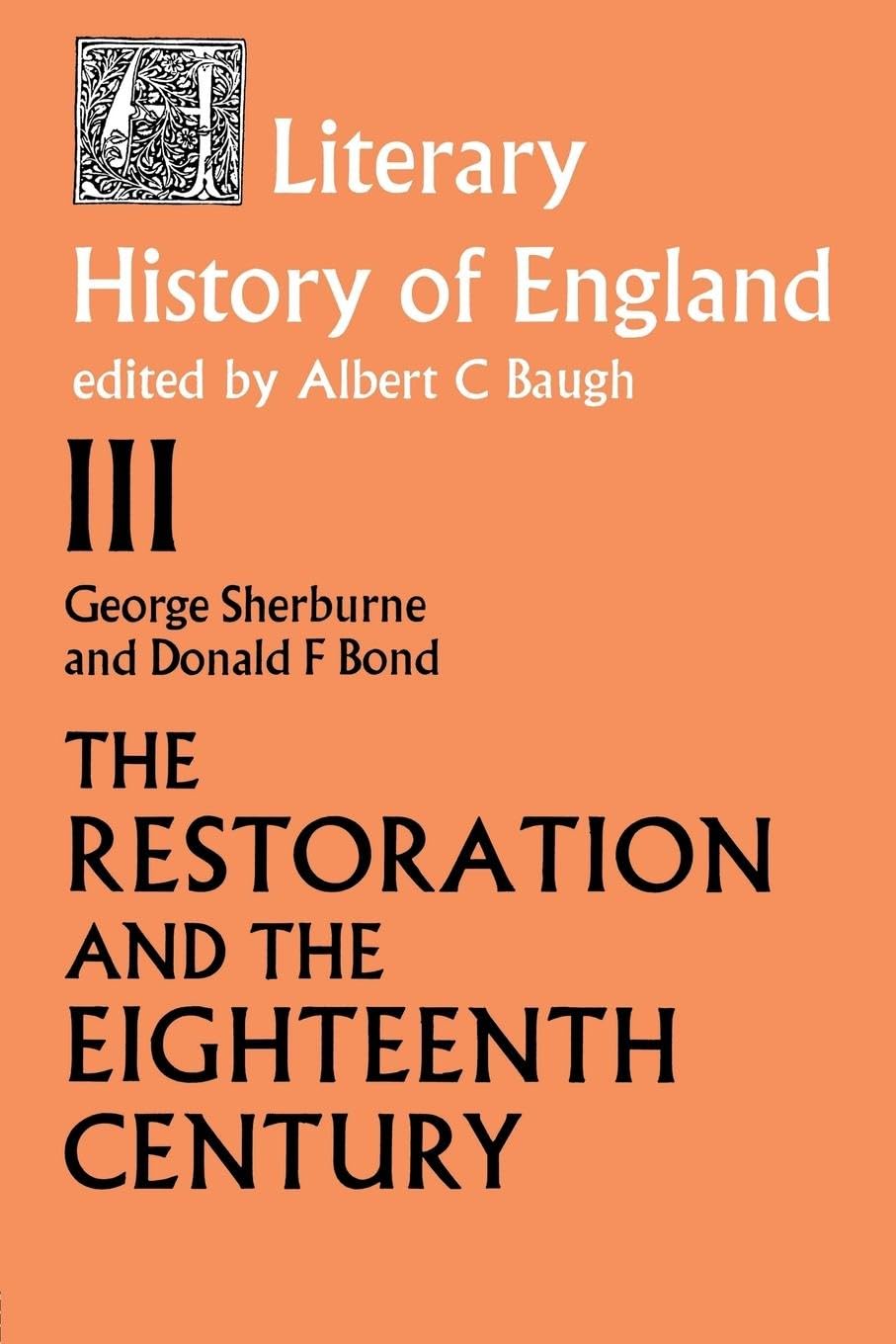 The Literary History of England