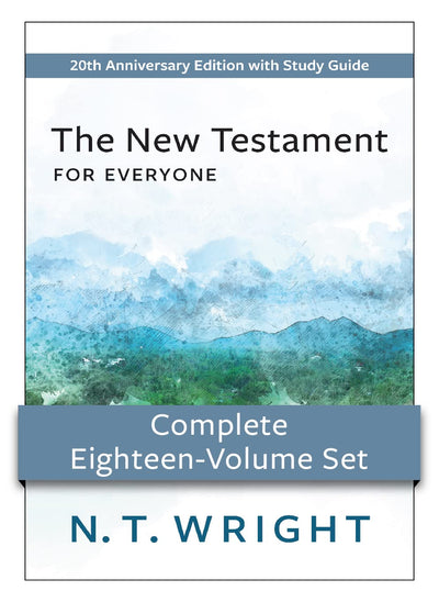 New Testament for Everyone Complete Eighteen-Volume Set: 20th Anniversary Edition with Study Guide