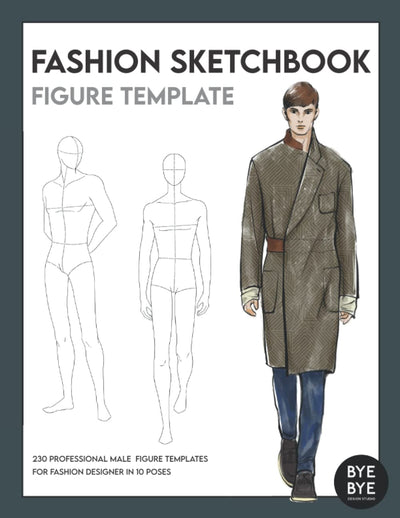 Fashion Sketchbook Figure Template: This professional Fashion Illustration Sketchbook contains 230 male fashion figure templates. All fashion croquis ... in Paris and are now available in this Book