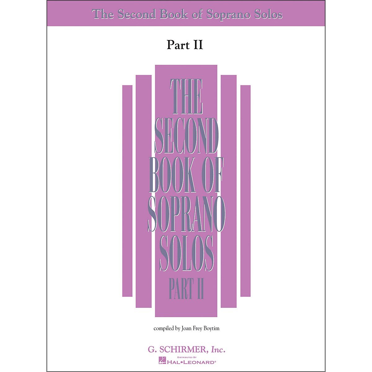 The Second Book of Soprano Solos Part II: Book Only
