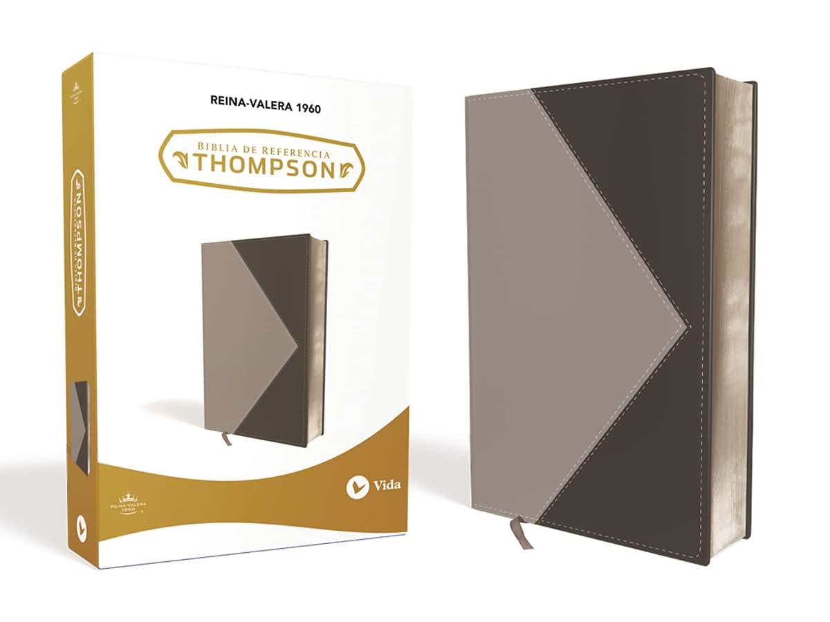 Biblia de referencia Thompson Reina Valera 1960, Italian Duo-tone, Negro/Gris / Spanish Thompson Chain Reference Bible RVR60, Duo-tone (Spanish Edition)