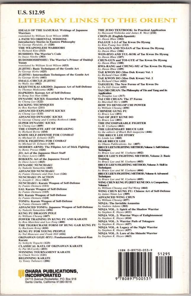 Bruce Lee's Fighting Method, Vol. 4 (4) — back cover