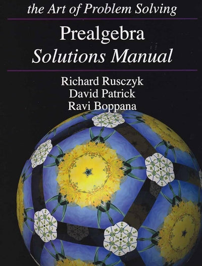 Art of Problem Solving Prealgebra Solutions Manual