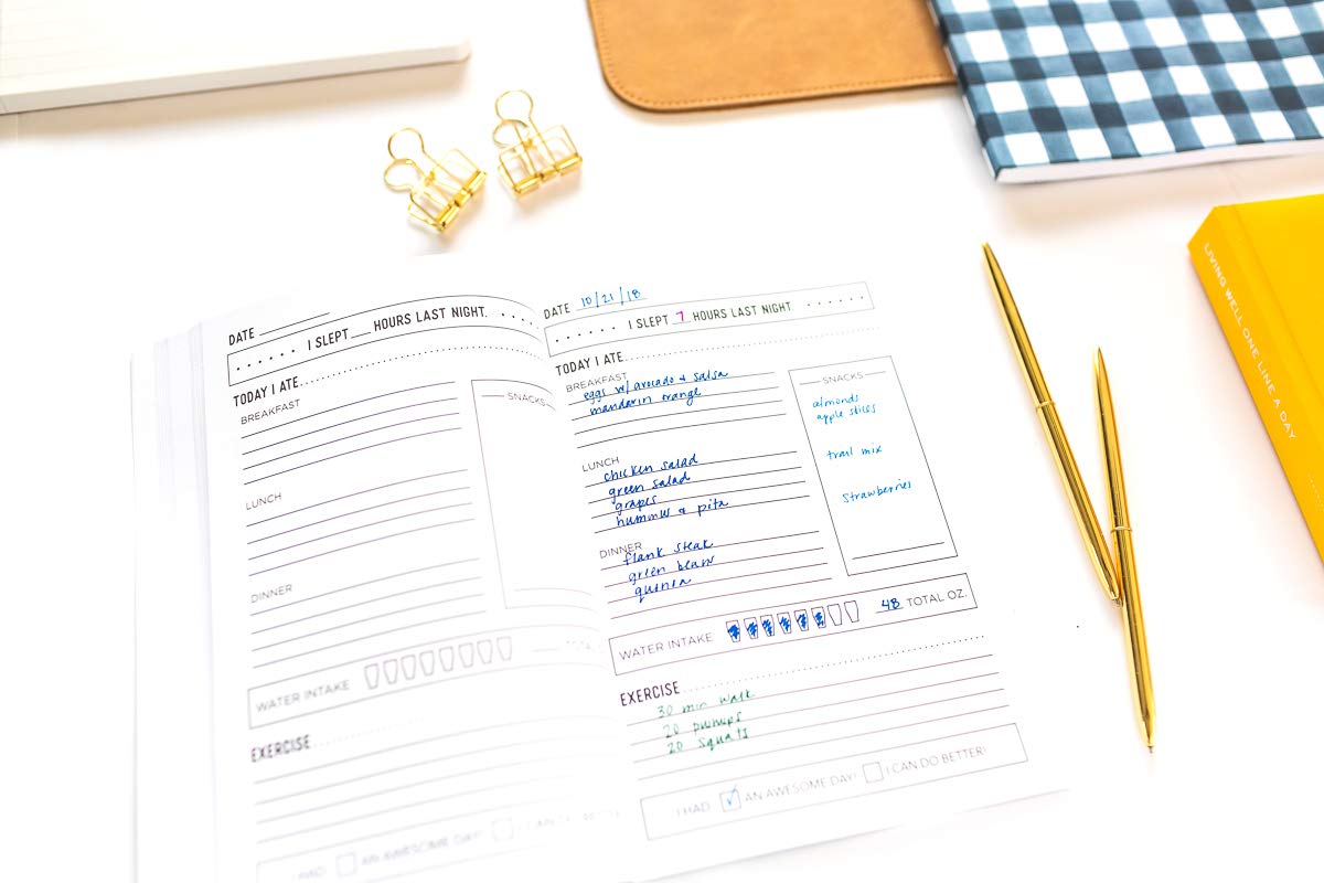 Today is the Day: A 90 Day Food + Fitness Journal: Daily Activity and Fitness Tracker to Cultivate a Better You