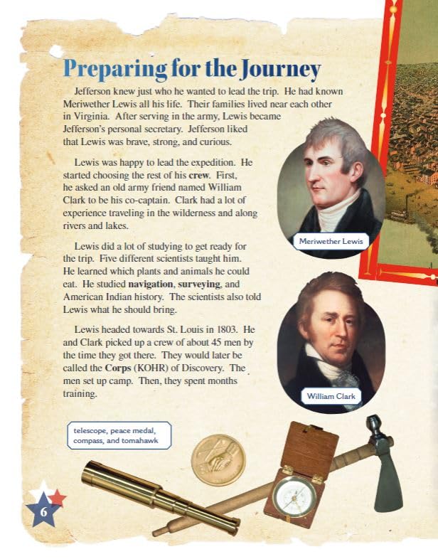 Lewis & Clark - Social Studies Book for Kids - Great for School Projects and Book Reports (Social Studies: Informational Text)