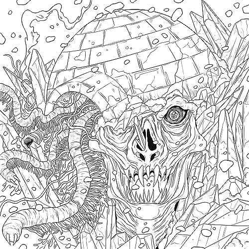 Mythogoria: Frozen Nightmares: A Chilling Horror Coloring Book