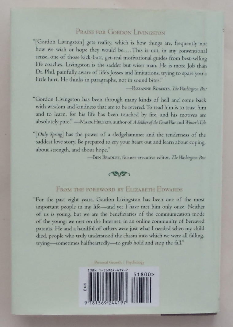 Too Soon Old, Too Late Smart: Thirty True Things You Need to Know Now — back cover