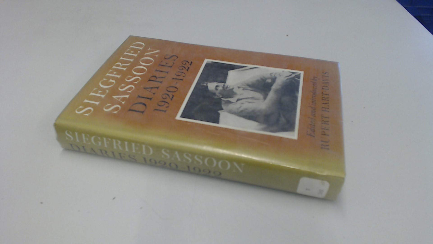 Siegfried Sassoon: Diaries, 1920-1922 by Sassoon, Siegfried