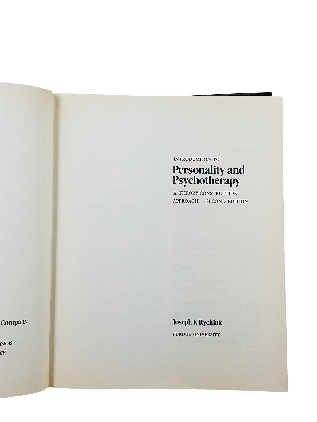 Introduction to Personality and Psychotherapy: A Theory-Cons