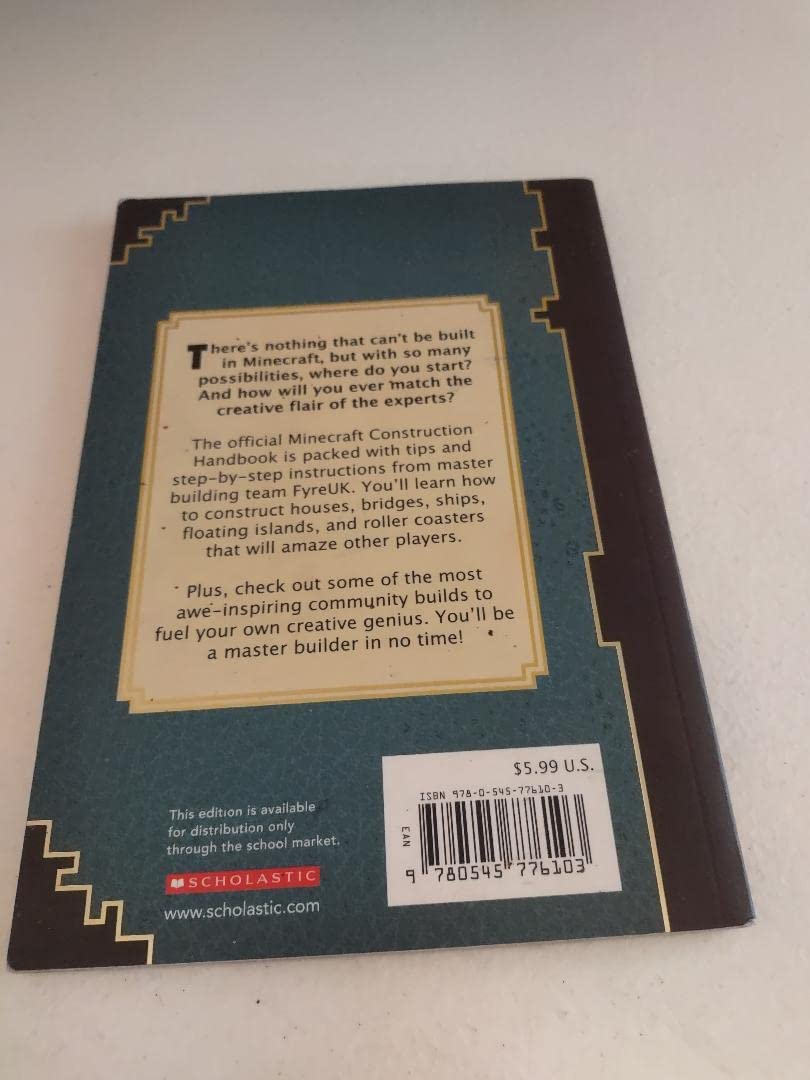Minecraft: Construction Handbook: An Official Mojang Book by