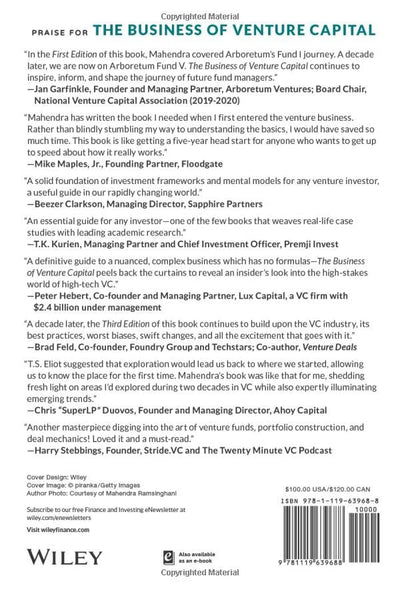 The Business of Venture Capital: The Art of Raising a Fund, Structuring Investments, Portfolio Management, and Exits (Wiley Finance)