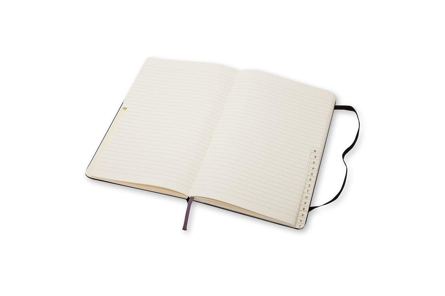 Moleskine PRO Address Book, Hard Cover, Large (5" x 8.25") Black, 240 Pages