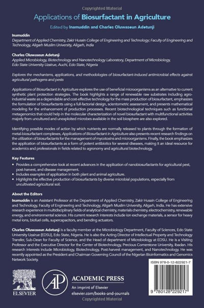 Applications of Biosurfactant in Agriculture