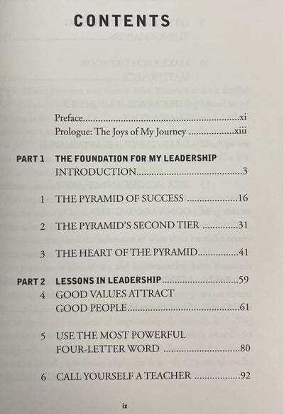 Wooden on Leadership: How to Create a Winning Organization