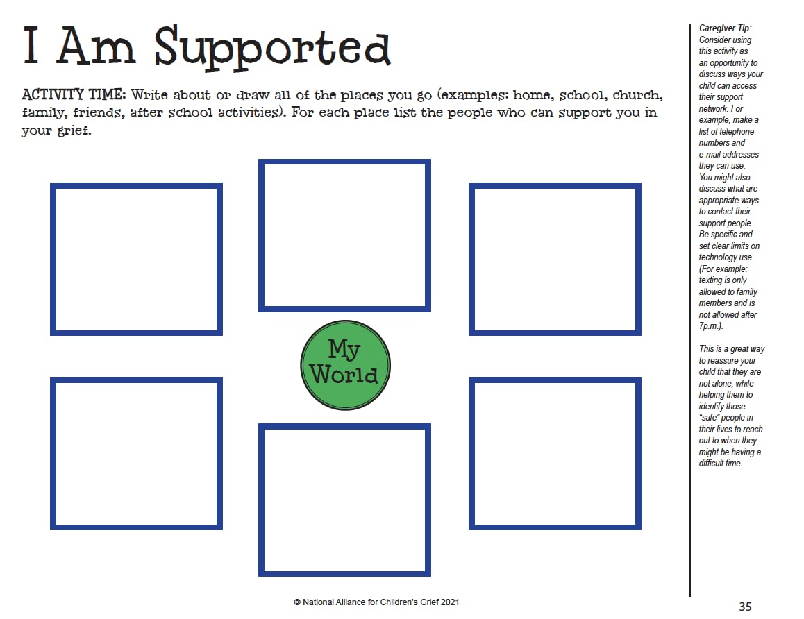 When Someone Dies: A Child-Caregiver Activity Book