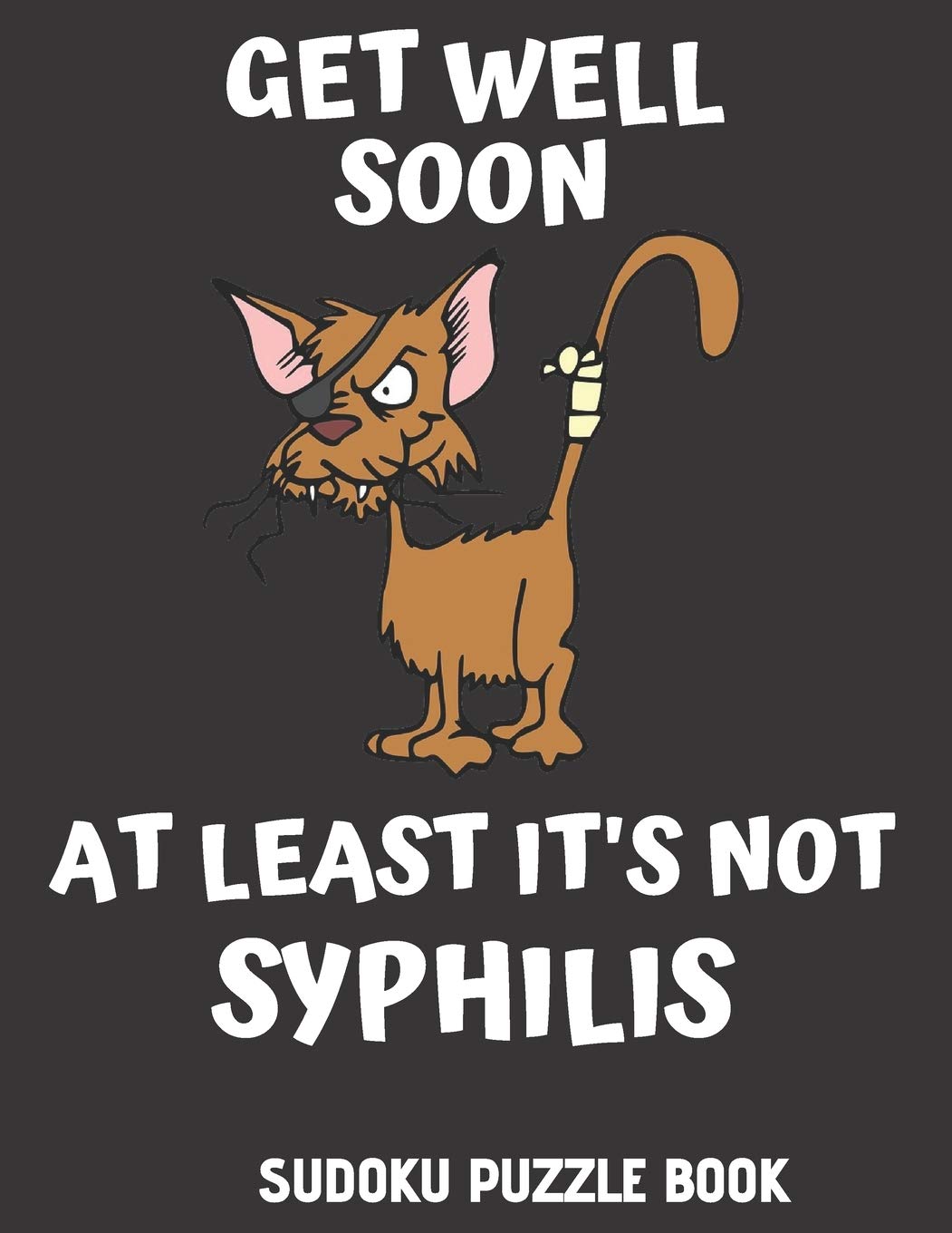 Get Well Soon At Least It's Not Syphilis: Easy Sudoku Puzzles Book For Men, Women And Kids (Large Print) - Funny Get Well Soon Game Book, Perfect After Surgery gift