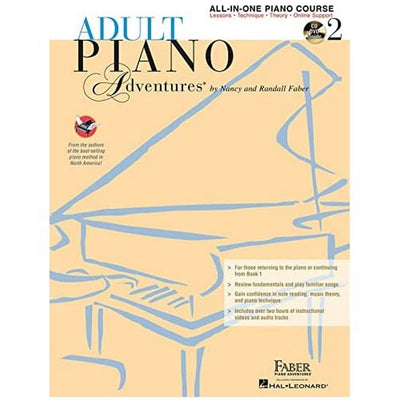 Adult Piano Adventures All-in-One Lesson Book 2 (Book/Online Audio)