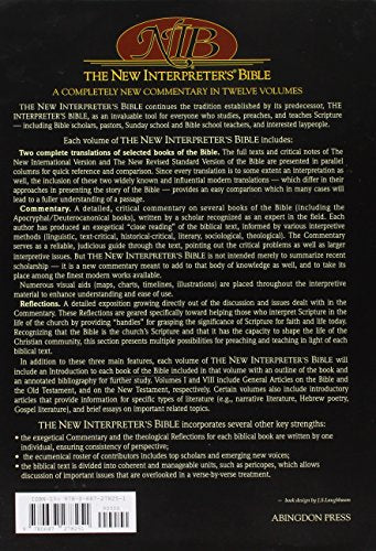 The New Interpreter's Bible: General Articles & Introduction