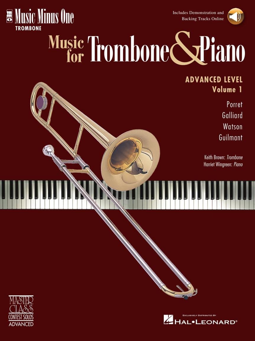 Music for Trombone & Piano - Advanced Level Volume 1: Music Minus One Trombone
