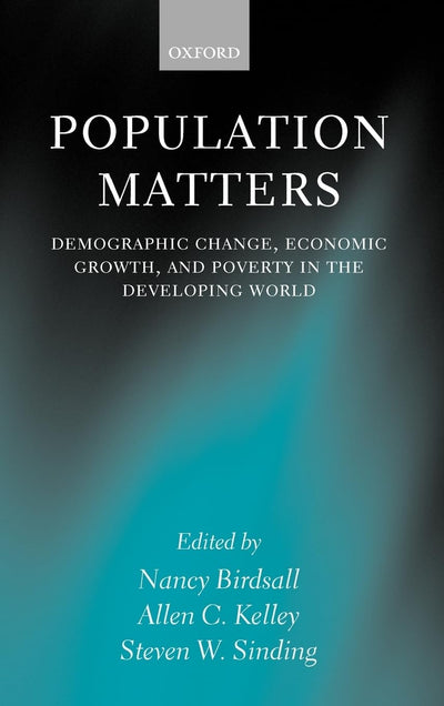 Population Matters: Demographic Change, Economic Growth, and Poverty in the Developing World