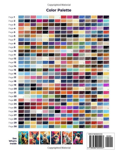 Color by Numbers for Adults: Cats in Nature Alcohol Markers Coloring Book: Relaxing Landscape Scenes for Young Artists (Color by Numbers for Adults: An Alcohol Marker Coloring Book)
