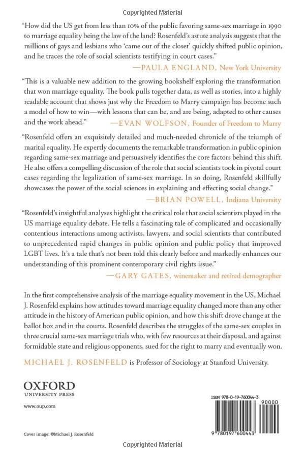 The Rainbow after the Storm: Marriage Equality and Social Change in the U.S.