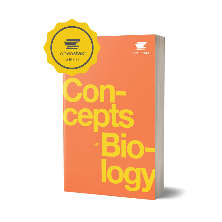 Concepts of Biology by OpenStax (Official Print Version, paperback, B&W) — back cover