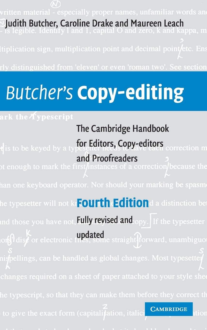 Butcher's Copy-editing: The Cambridge Handbook for Editors,