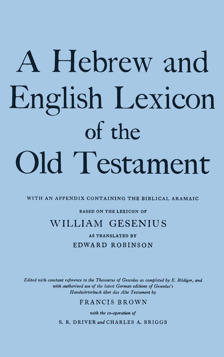 Hebrew and English Lexicon of the Old Testament by Gesenius