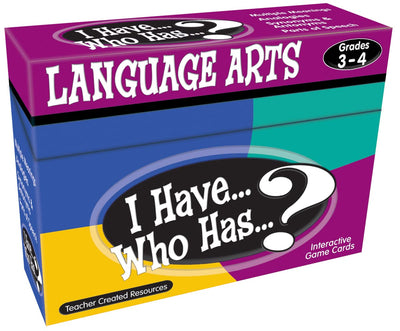 Teacher Created Resources Grade 3-4 I Have Language Arts Gam