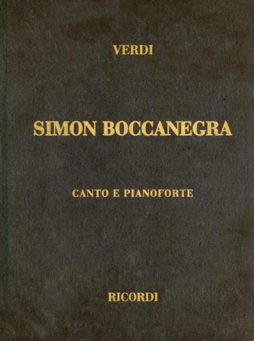 Simon Boccanegra, Cloth, It: Vocal Score