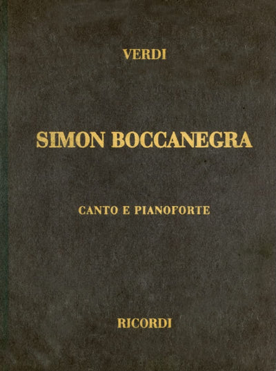 Simon Boccanegra, Cloth, It: Vocal Score
