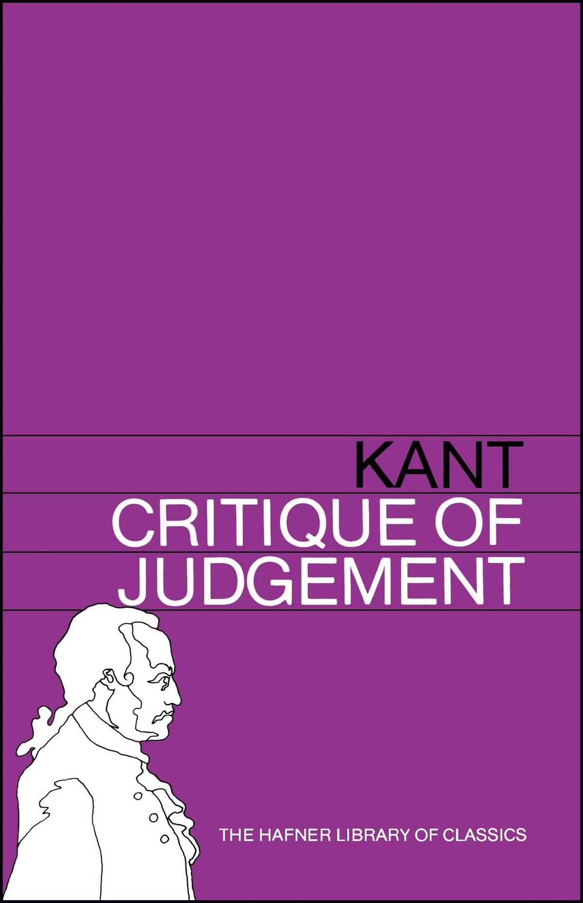 Critique of Judgement (Hafner Library of Classics)