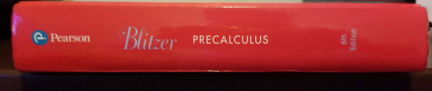 Precalculus by Blitzer, Robert