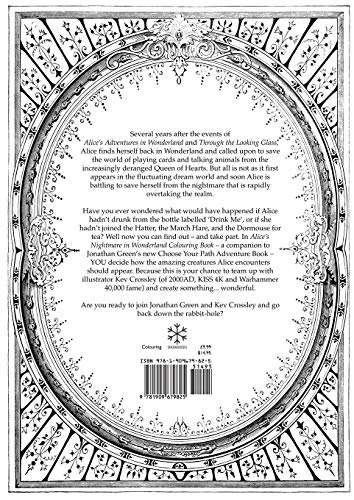 Alice's Nightmare in Wonderland Colouring Book