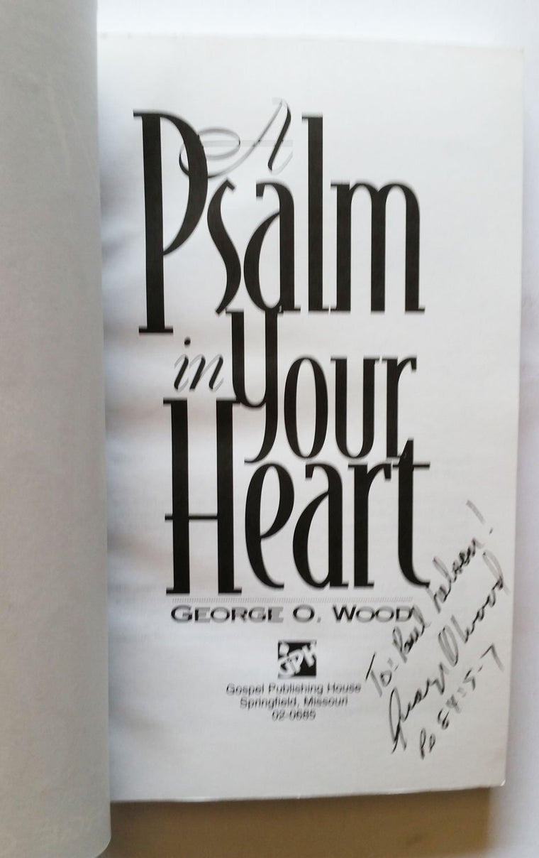 A Psalm in Your Heart, Volume 1: Psalms 1-75 — back cover