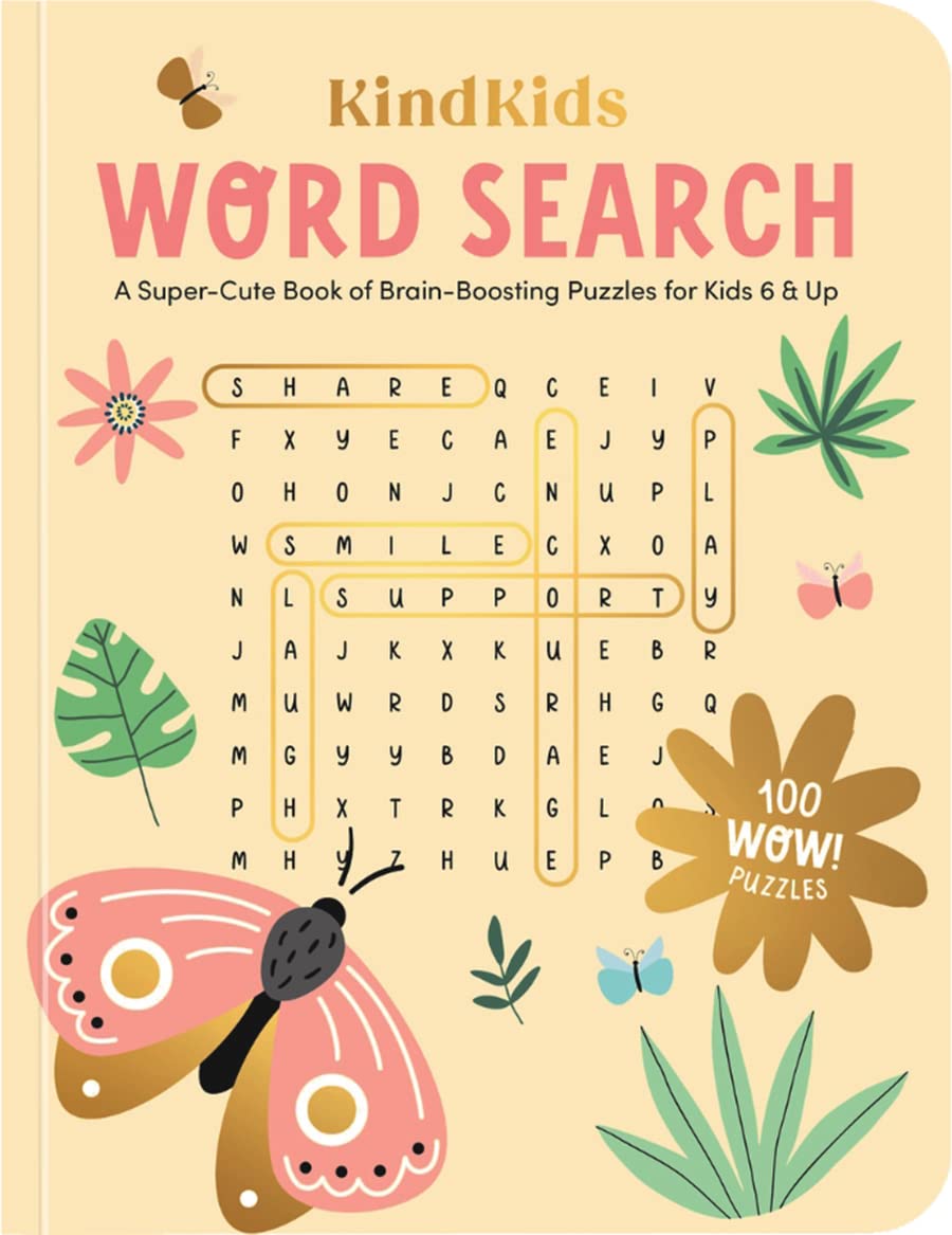 KindKids Word Search: A Super-Cute Book of Brain-Boosting Puzzles for Kids 6 & Up
