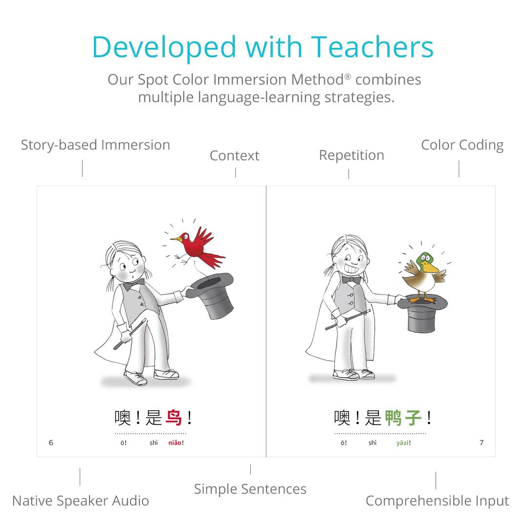 Chinese for Kids: 10 First Reader Books with Online Audio, Pinyin, Simplified Characters (Beginning to Learn Mandarin) Set 1 by Language Together