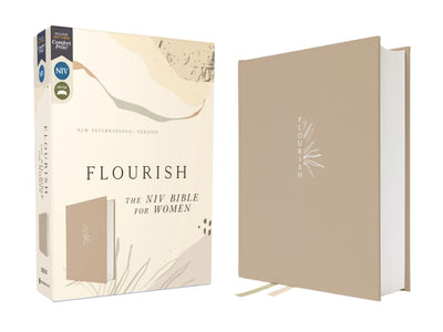Flourish: The NIV Bible for Women, Cloth over Board, Cream,