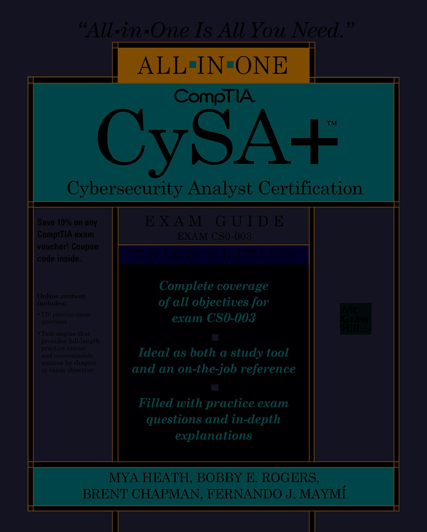 CompTIA CySA Cybersecurity Analyst Certification All-in-One Exam Guide, Third Edition (Exam CS0-003)