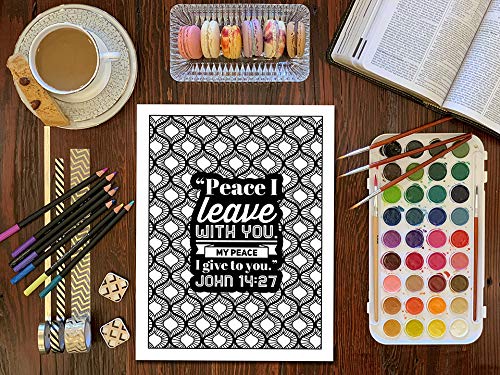 Verses For Men: Inspired To Grace: Christian Coloring Books
