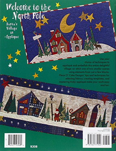Welcome to the North Pole: Santa's Village in Appliqué — back cover