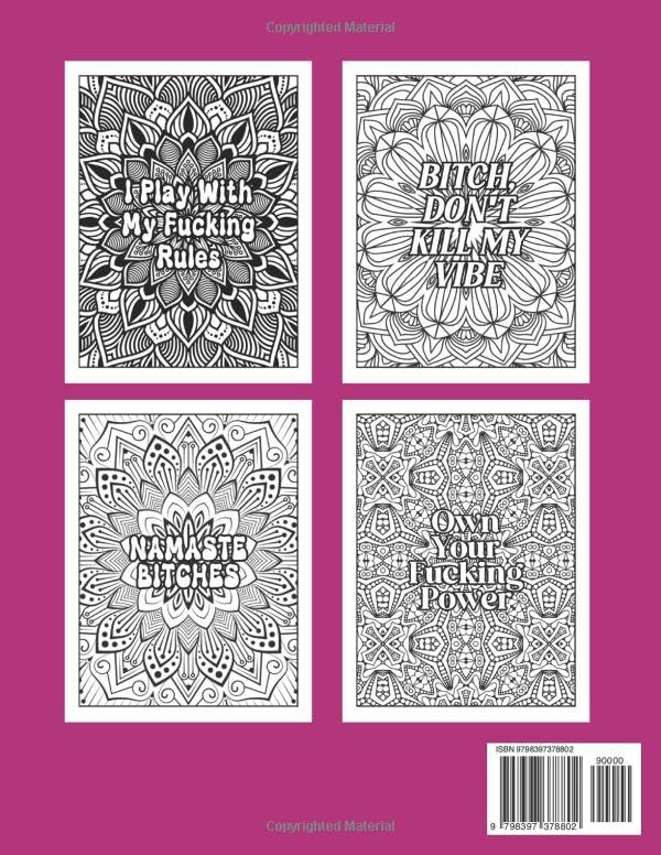 Maybe Swearing Will Help: Funny Mandala Coloring Book for Adults with Motivational Swearing Quotes Stress Relief & Relaxation