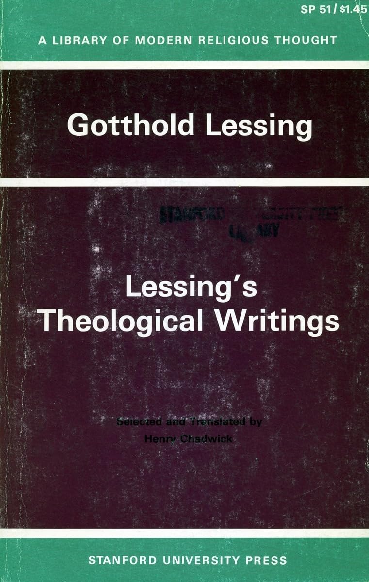 Lessingas Theological Writings: Selections in Translation (Library of Modern Religious Thought)