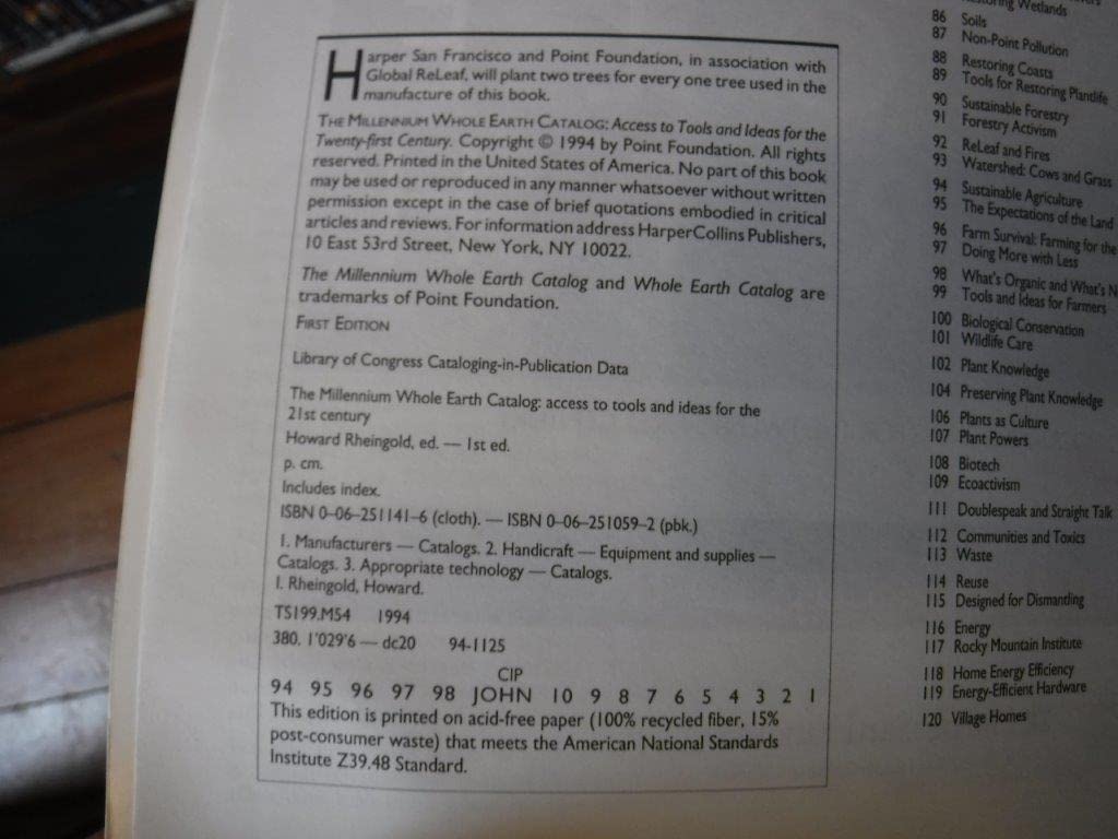 The Millennium Whole Earth Catalog