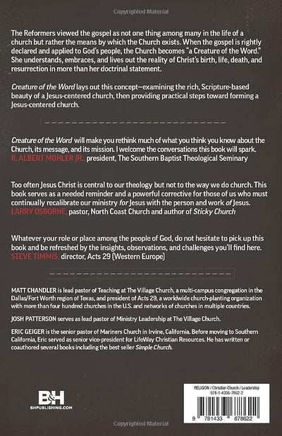 Creature of the Word: The Jesus-Centered Church