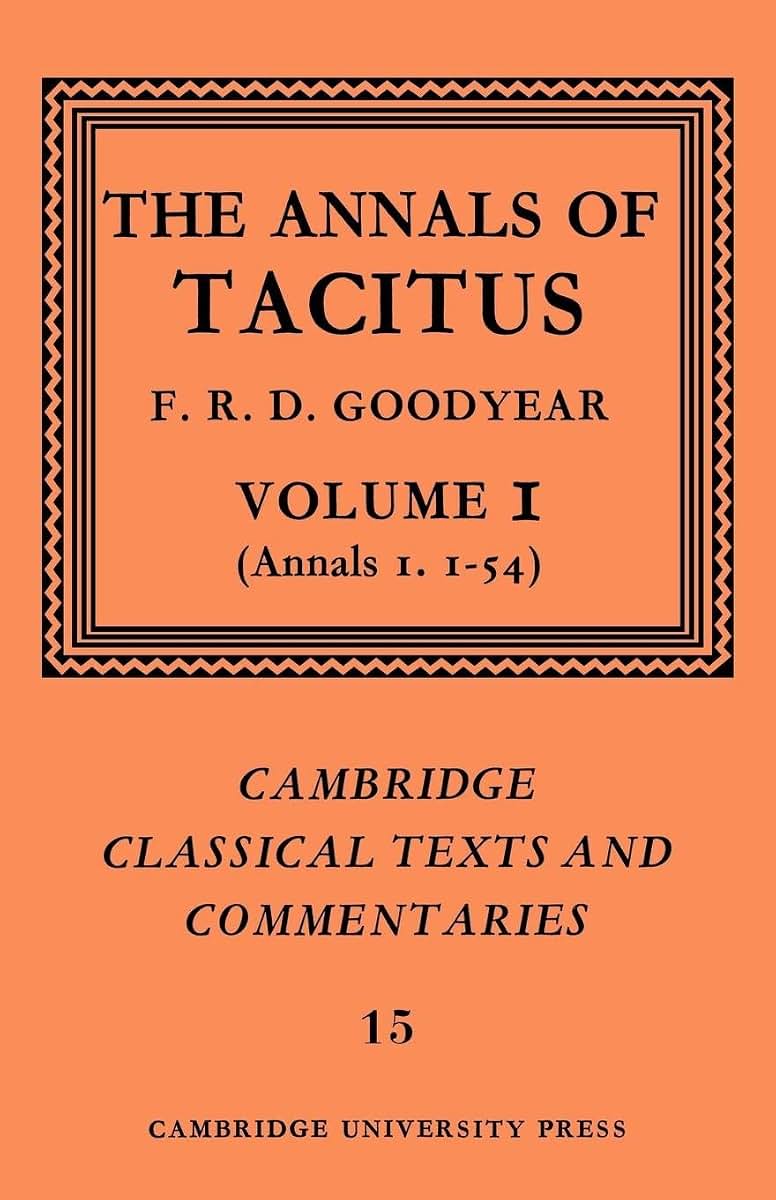 Tacitus:The Annals of Tacitus v1 (Cambridge Classical Texts and Commentaries)