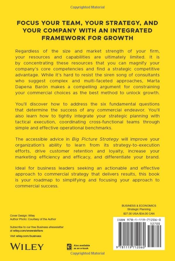 Big Picture Strategy: The Six Choices That Will Transform Your Business